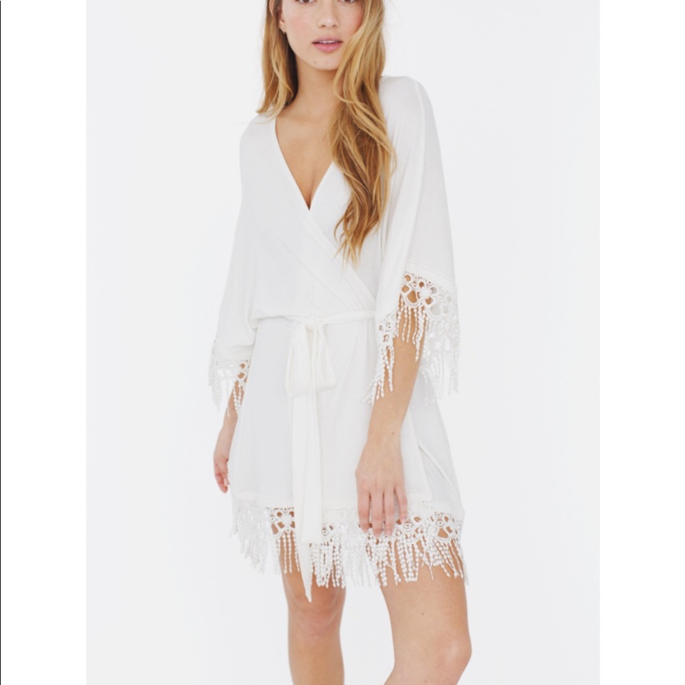 Plum Pretty Sugar Hibiscus Bridal Robe